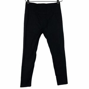 Tuff Athletics Seamless Ribbed Compression Moto Legging Black Women's Size Large